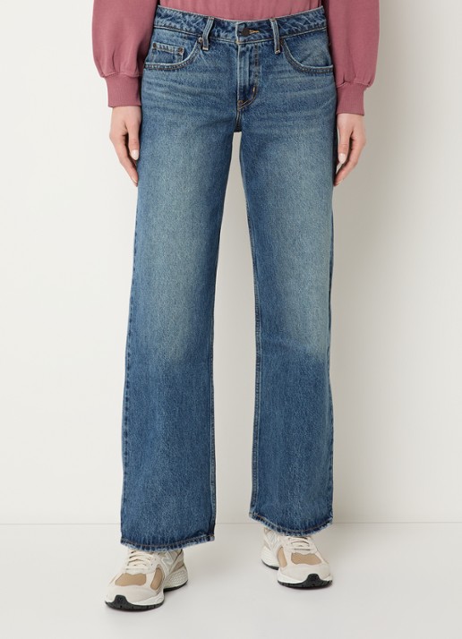 Levi's Low waist loose fit jeans met medium wassing