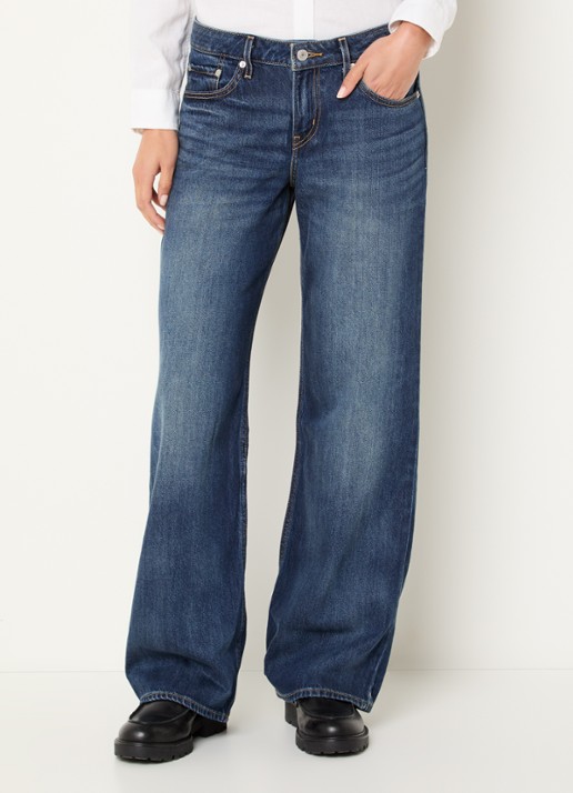 Levi's Low waist loose fit jeans met medium wassing