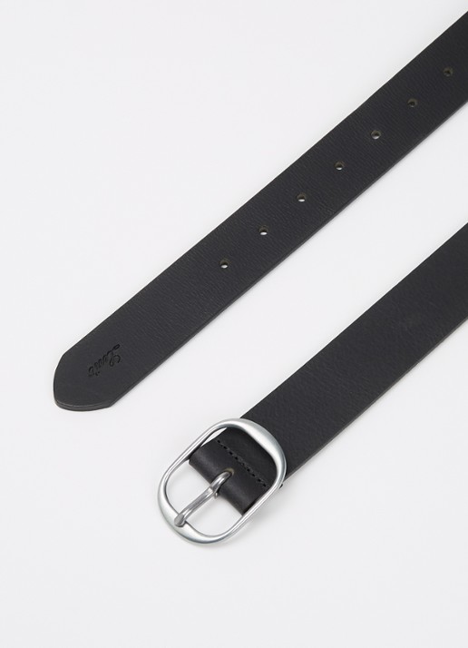 Levi's Madison riem van leer - detail zwart