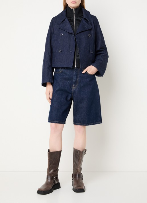 Levi's Mariner spijkerjas met uitneembare voering - voorkant 4 donkerblauw