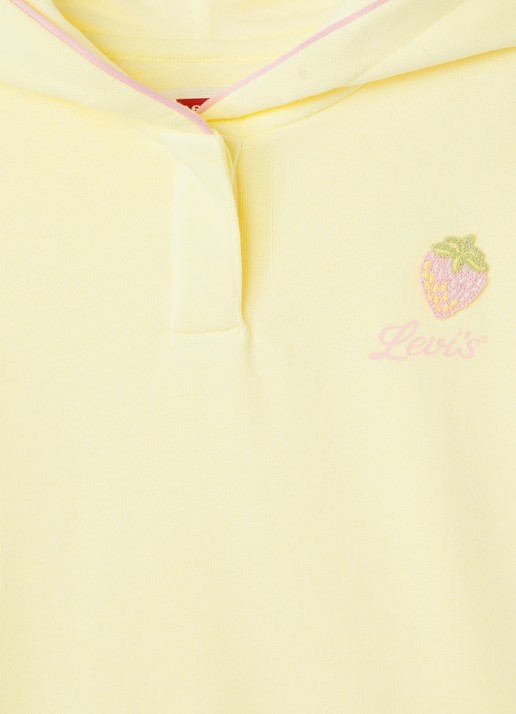 Levi's Meet and Greet hoodie met borduring - detail 3 geel