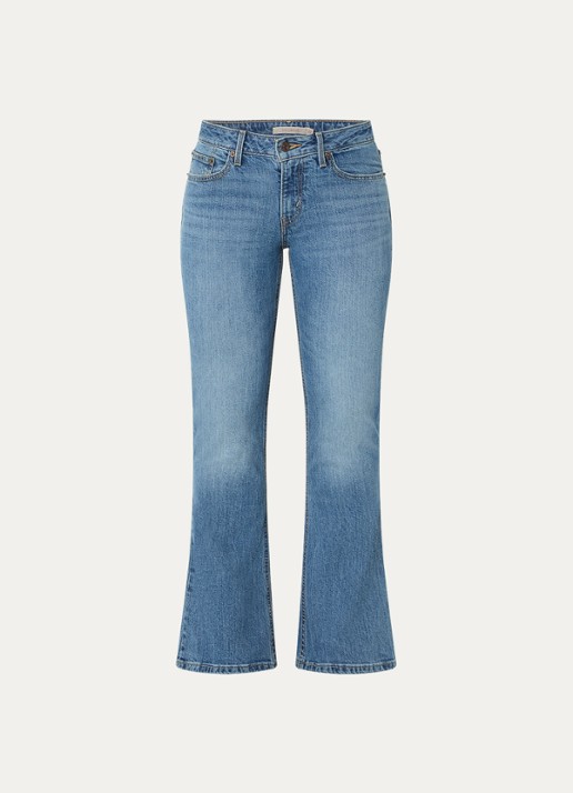 Levi's Mid waist bootcut jeans met medium wassing - voorkant 4 indigo