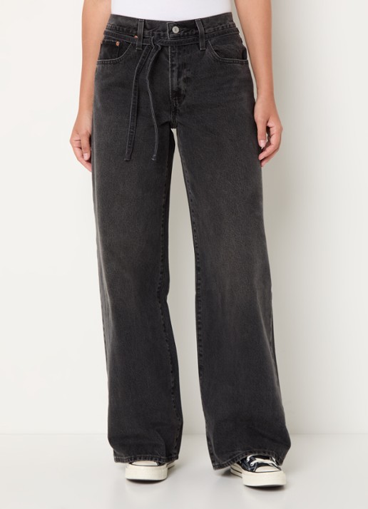 Levi's Mid waist loose fit jeans met strikceintuur en gekleurde wassing