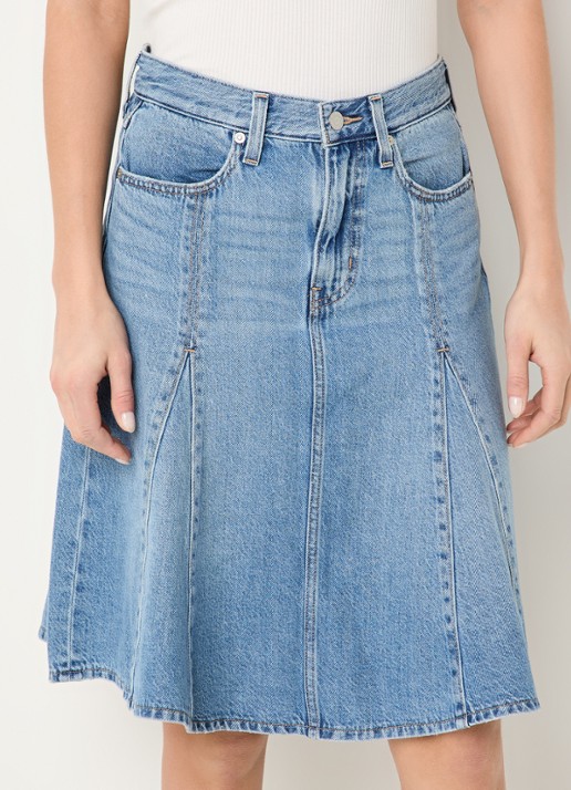 Levi's Midi rok van denim