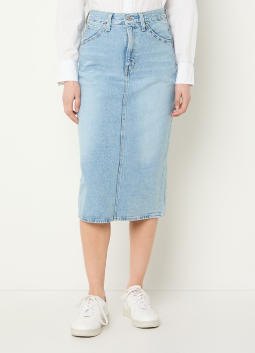 Levi's Midi spijkerrok met split