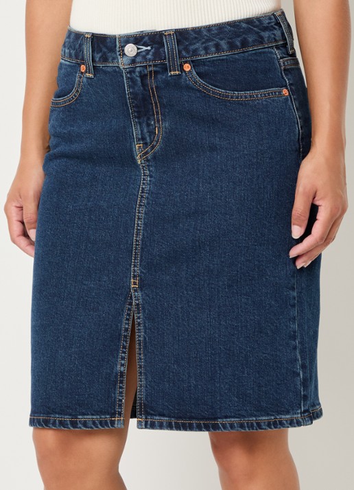 Levi's Mini spijkerrok met donkere wassing