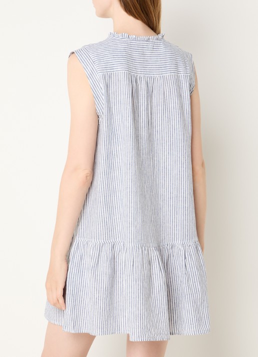 Levi's Mini tuniekjurk met streepprint  - achterkant 4 donkerblauw