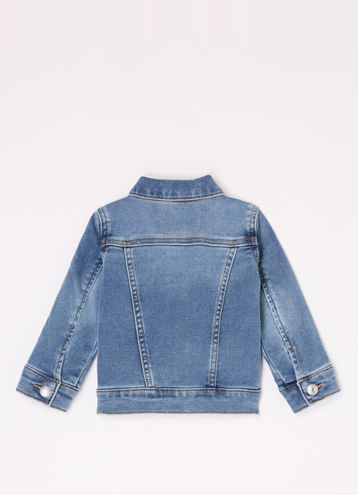 Levi's My First Trucker spijkerjas met steekzakken - achterkant 3 indigo