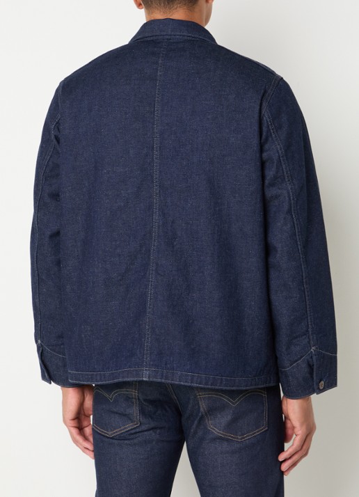 Levi's Naval Sack gewatteerde spijkerjas met opgestikte zakken - achterkant 4 indigo