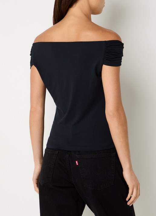 Levi's Off shoulder top - achterkant 4 zwart