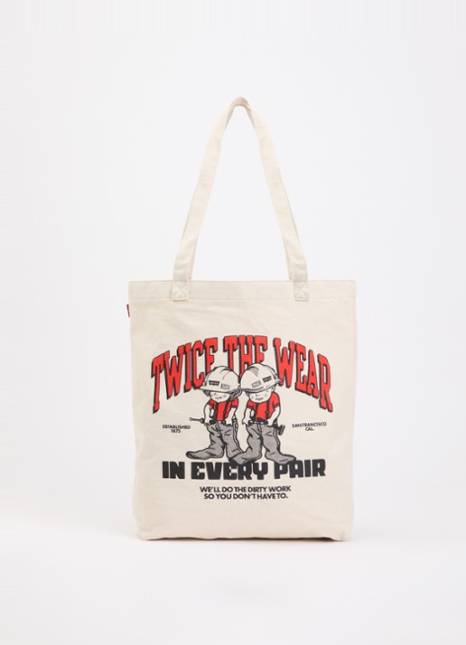 Levi's Oranges Workwear shopper van canvas met print