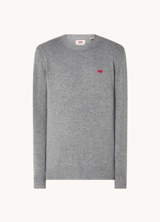 Levi's ORIGINAL HM SWEATER MID TONE G - voorkant 2 grijs