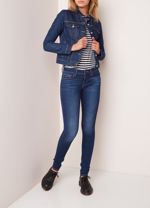 Levi's Original Trucker spijkerjas met steekzakken - voorkant 2 indigo