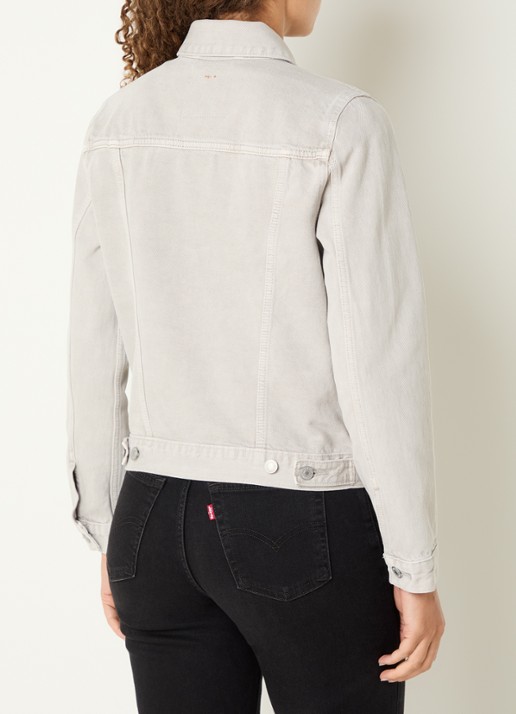 Levi's Original Trucker spijkerjas met steekzakken - achterkant 3 lichtgrijs