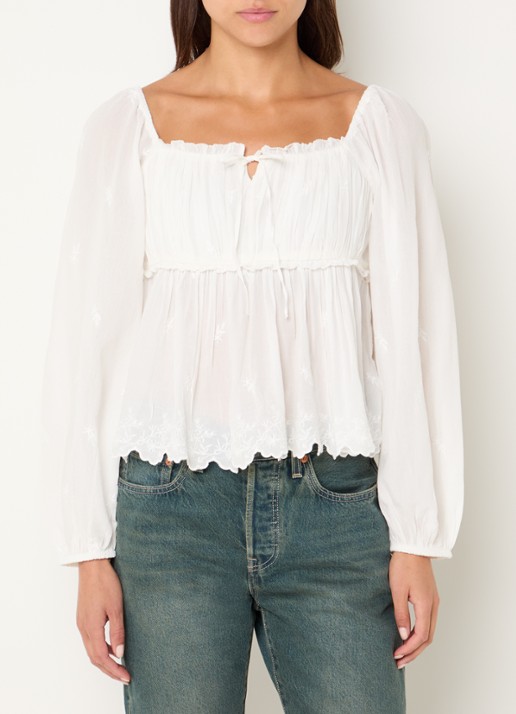 Levi's Ottie semi-transparante top met ballonmouw
