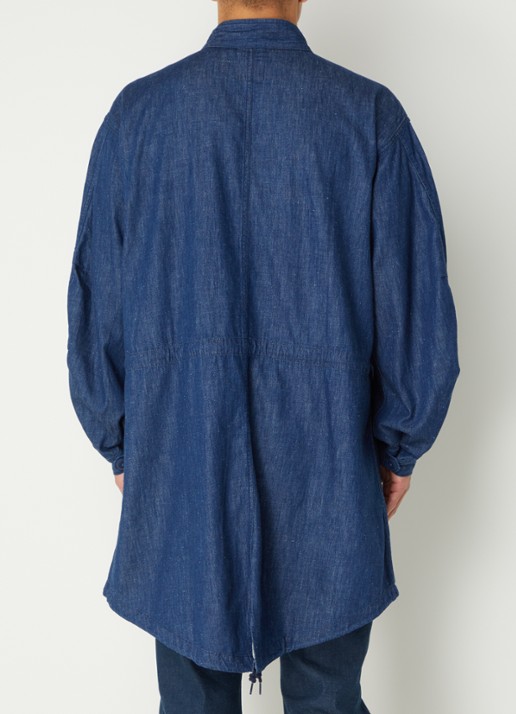 Levi's Parka van chambray - achterkant 3 indigo