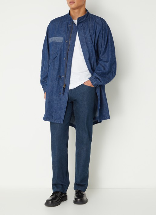 Levi's Parka van chambray - voorkant 2 indigo