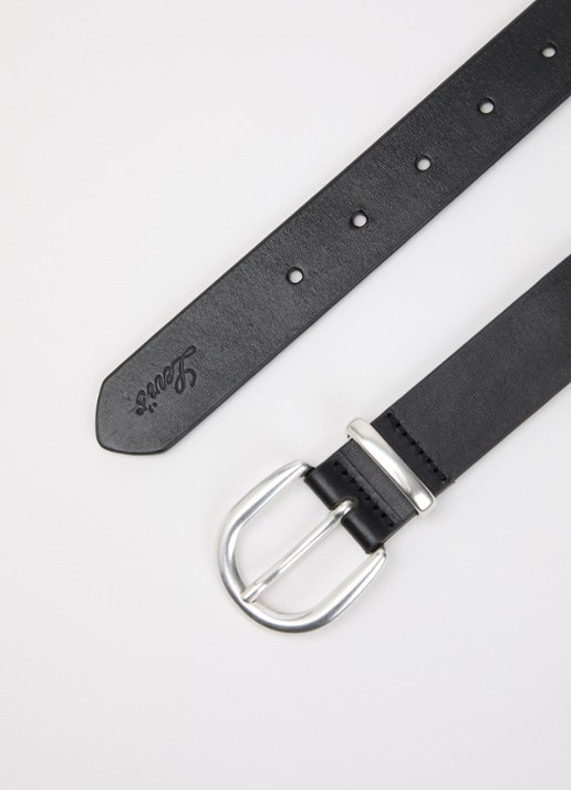 Levi's Phoebe riem van leer - detail 4 zwart