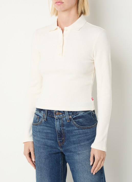 Levi's Polo met ribstructuur