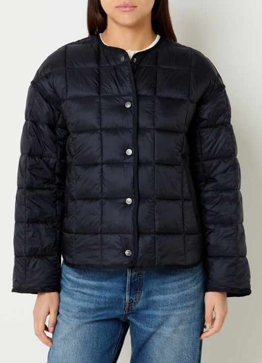 Levi's Poppy jack met quilt patroon en steekzakken