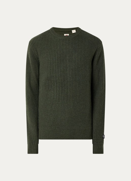Levi's Presidio grofgebreide trui in wolblend