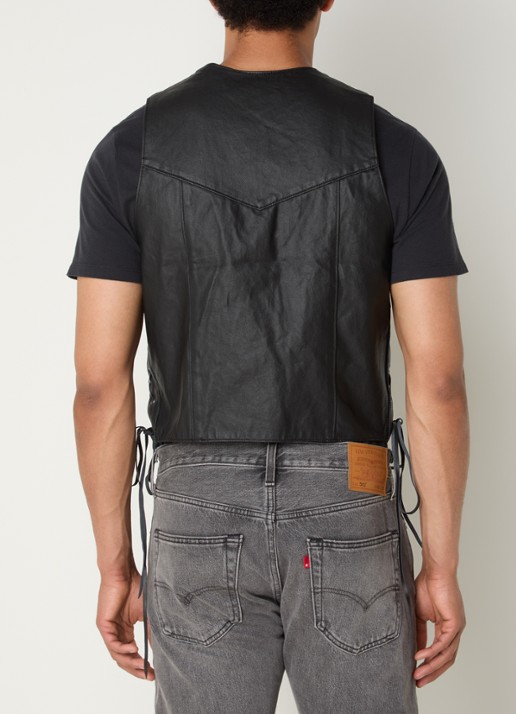 Levi's Pride Ride Night gilet met steekzakken - achterkant 4 zwart