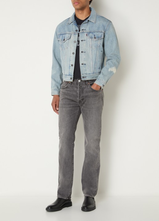 Levi's Pride Road Worn spijkerjas met steekzakken - voorkant 2 indigo