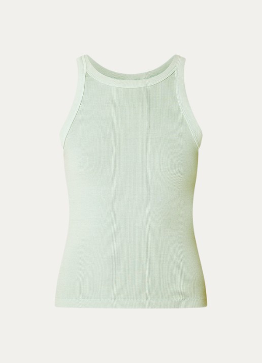 Levi's Racer tanktop met ronde hals - voorkant 2 lindegroen