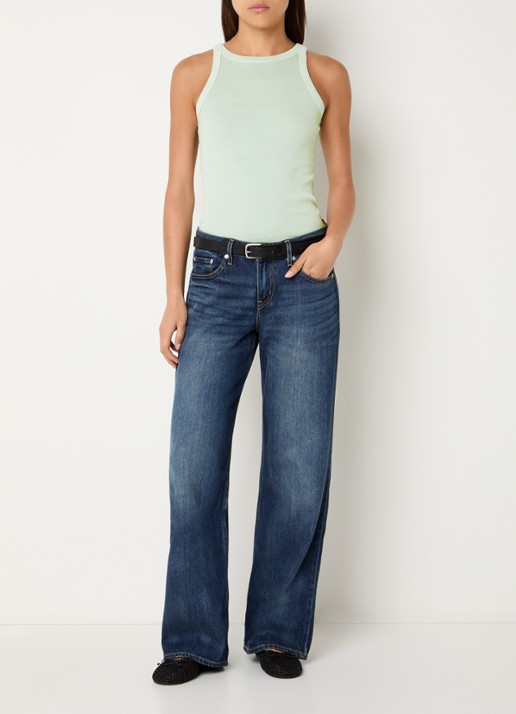 Levi's Racer tanktop met ronde hals - voorkant 3 lindegroen
