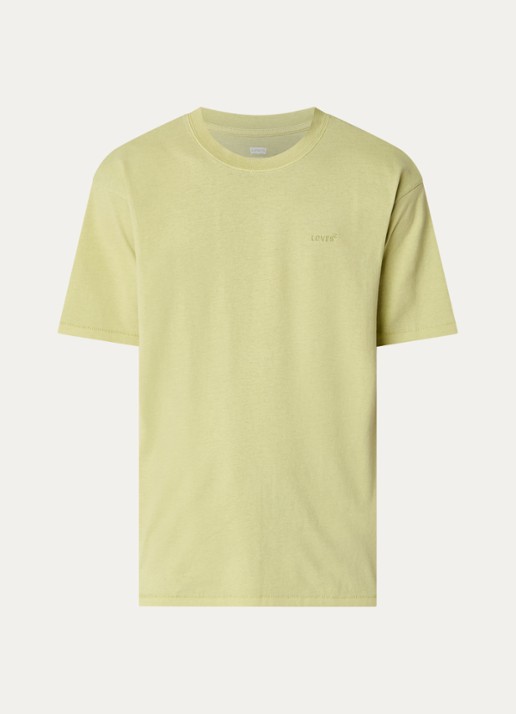 Levi's Red Tab T-shirt met logo - voorkant lichtgroen