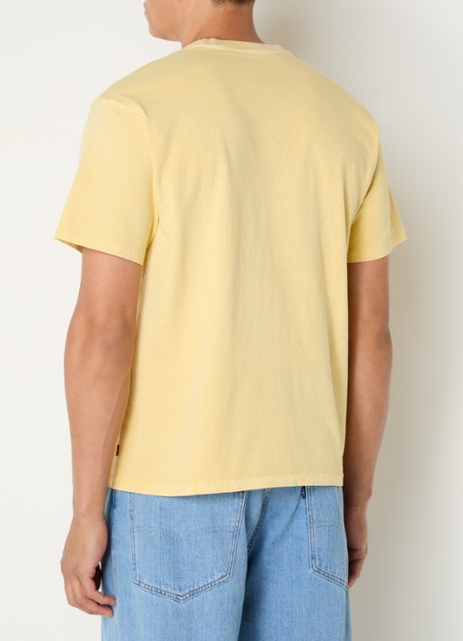 Levi's Red Tab T-shirt met ronde hals - achterkant 3 geel