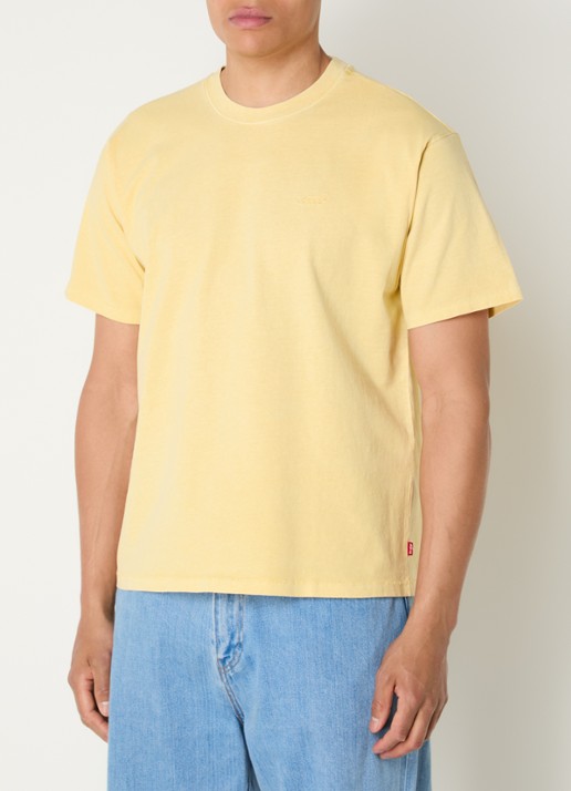 Levi's Red Tab T-shirt met ronde hals - detail 4 geel