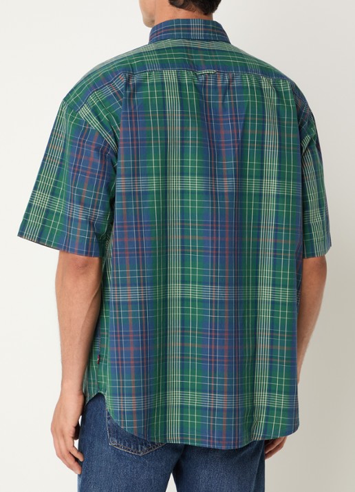 Levi's Regular fit overhemd met borstzak en ruitdessin - achterkant 4 groen