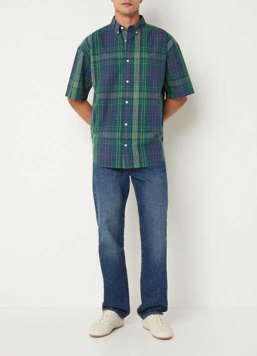 Levi's Regular fit overhemd met borstzak en ruitdessin - voorkant 2 groen