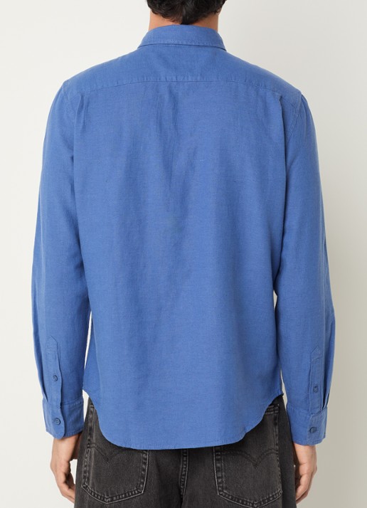 Levi's Regular fit overhemd met borstzak - achterkant 4 blauw