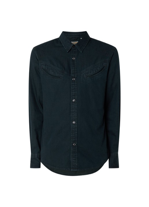 Levi's Regular fit overhemd met borstzakken  - voorkant 2 zwart