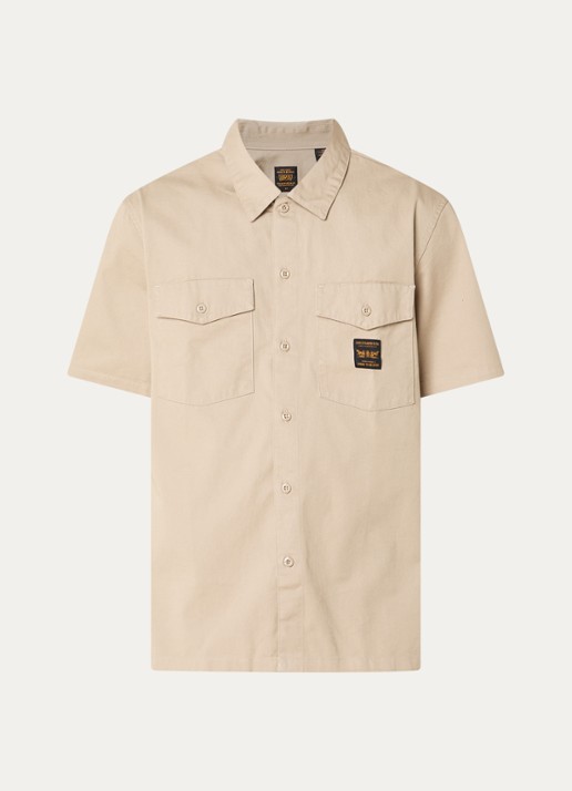 Levi's Regular fit overhemd met logo en borstzakken - voorkant 2 beige