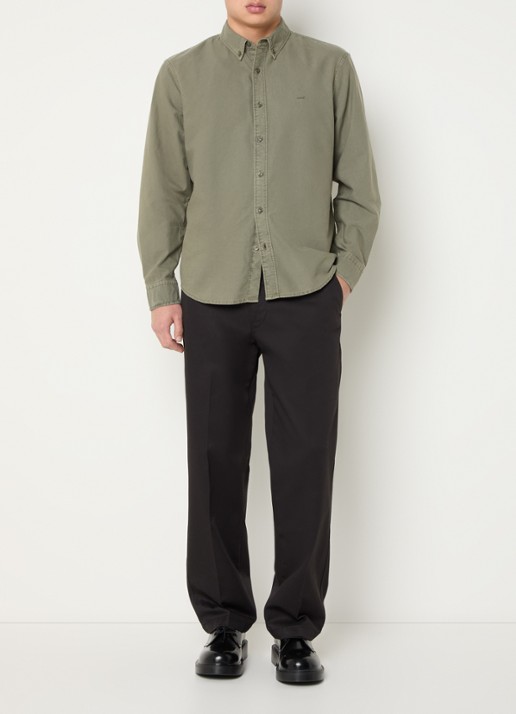 Levi's Regular fit overhemd met logo - voorkant 3 legergroen