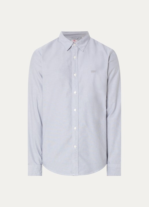 Levi's Regular fit overhemd met logo - voorkant lichtgrijs