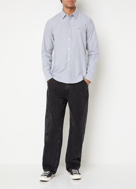 Levi's Regular fit overhemd met logo - voorkant 2 lichtgrijs