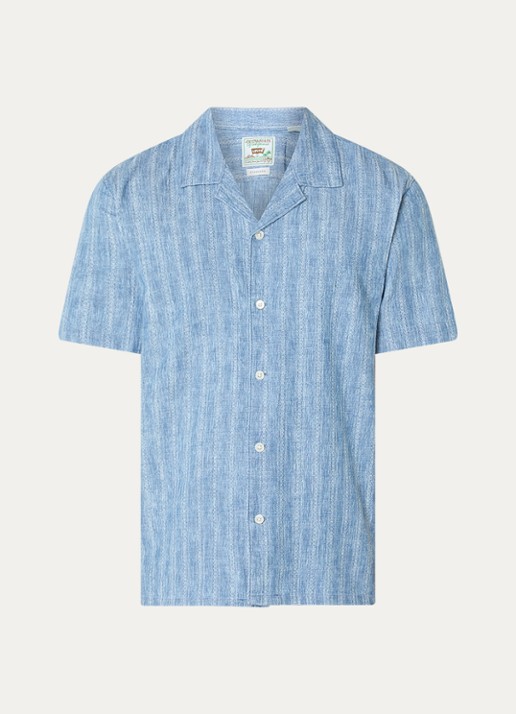 Levi's regular fit overhemd met print - voorkant 3 lichtblauw