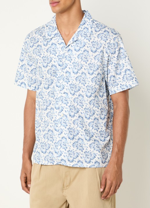 Levi's Regular fit overhemd met print - detail 4 staalblauw