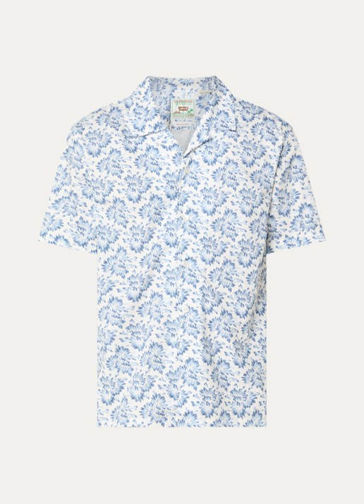 Levi's Regular fit overhemd met print - voorkant 2 staalblauw