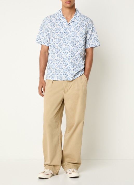 Levi's Regular fit overhemd met print - voorkant 3 staalblauw