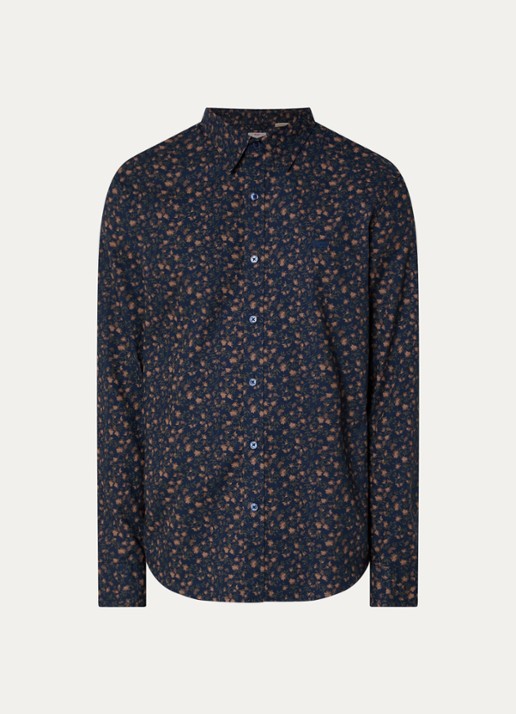 Levi's Regular fit overhemd met print - voorkant 3 donkerblauw