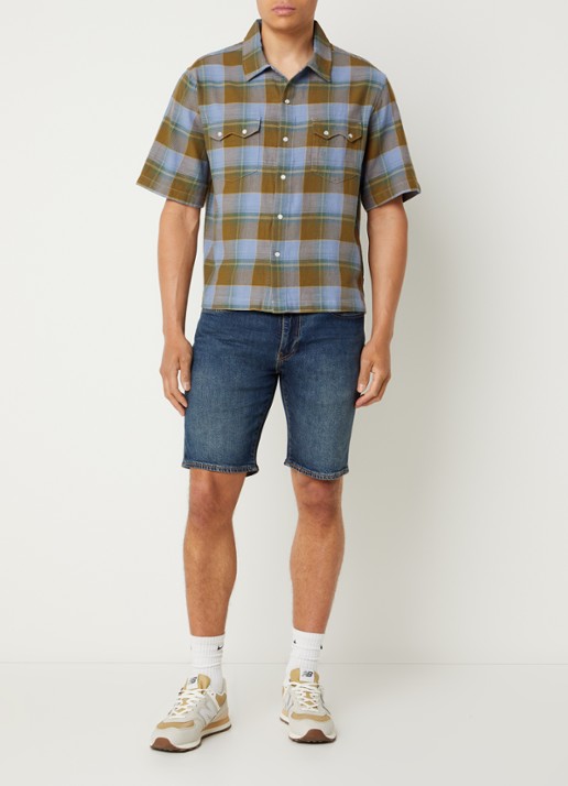 Levi's Regular fit overhemd met ruitdessin - voorkant 2 mosgroen