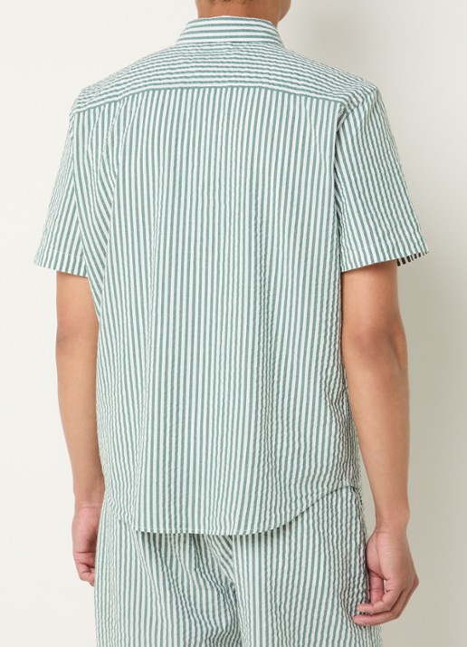 Levi's Regular fit overhemd met streepprint en logo - achterkant 2 groen