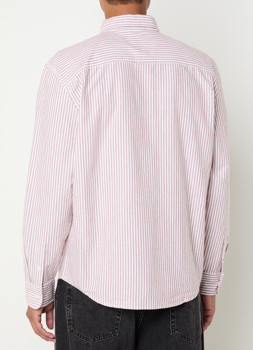 Levi's Regular fit overhemd met streepprint - achterkant 4 steenrood