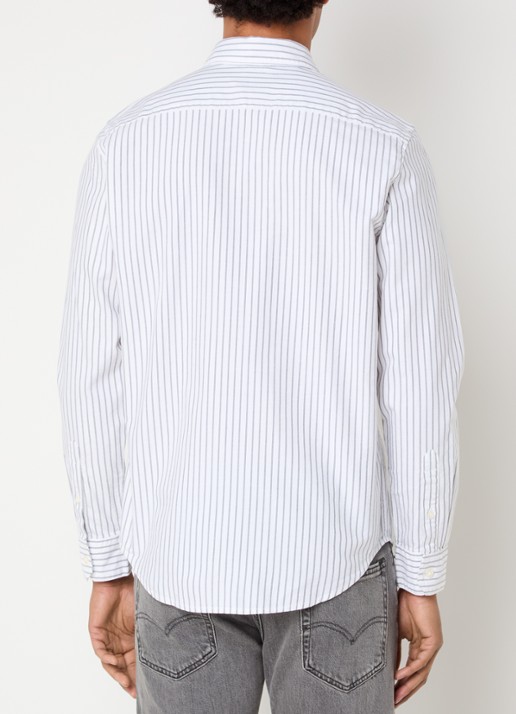 Levi's Regular fit overhemd met streepprint - achterkant 3 wit