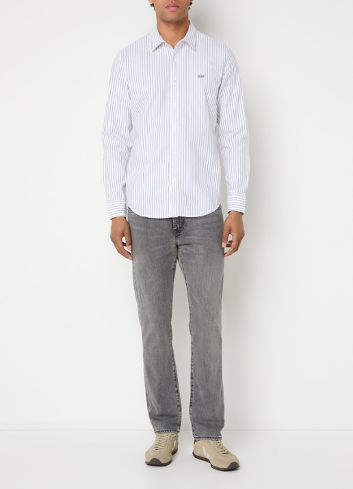 Levi's Regular fit overhemd met streepprint - voorkant 2 wit
